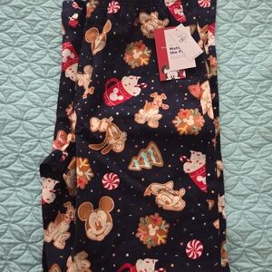 Old Navy Black Holiday Character Pajama Pants with Multicolor Treat Prints